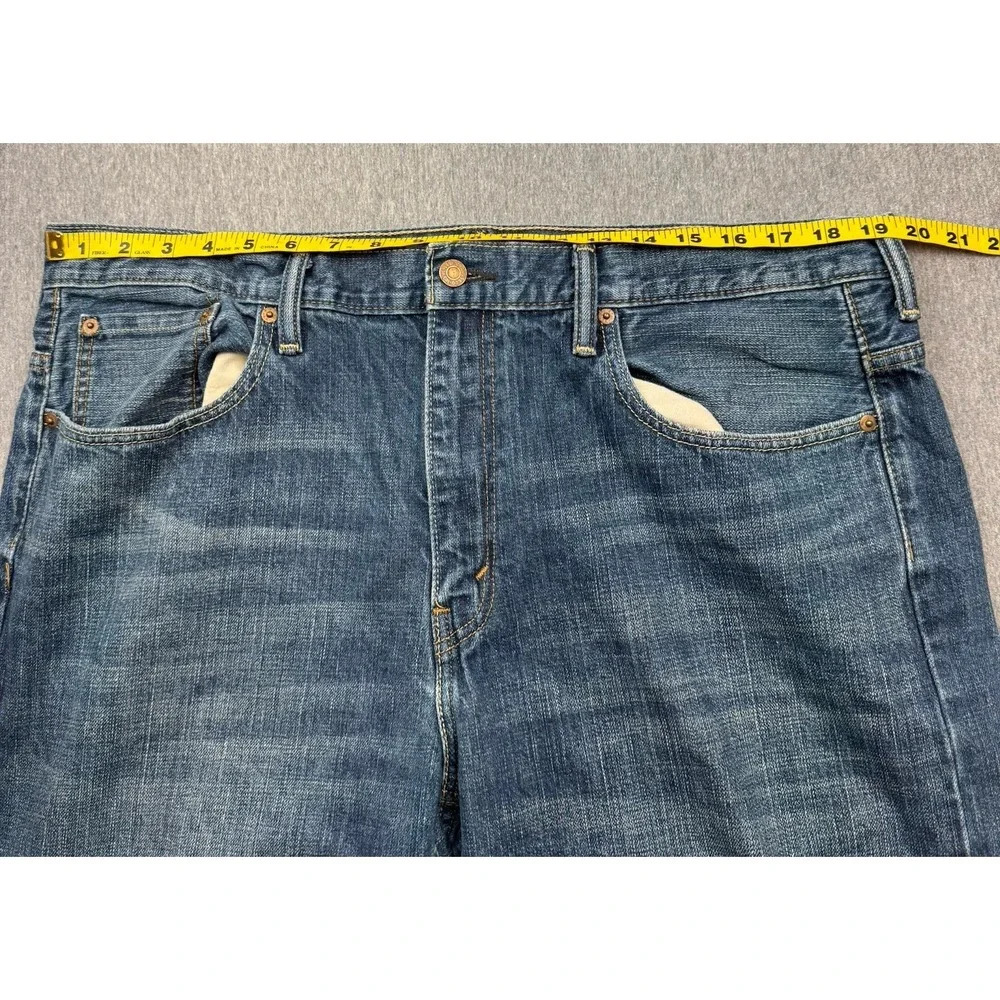 Levis Jeans Mens Sz 38x30 569 Loose Fit Straight Leg Denim Pants Baggy Whiskered